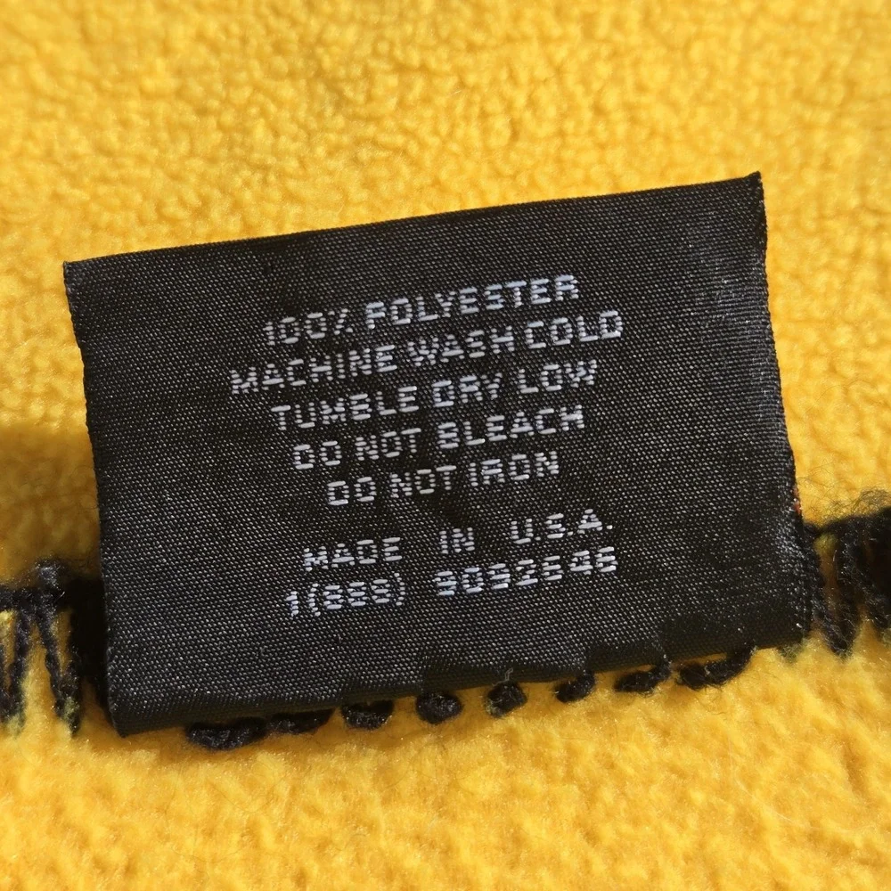 VINTAGE Sunquest Yellow‎ Gold Throw Blanket 49